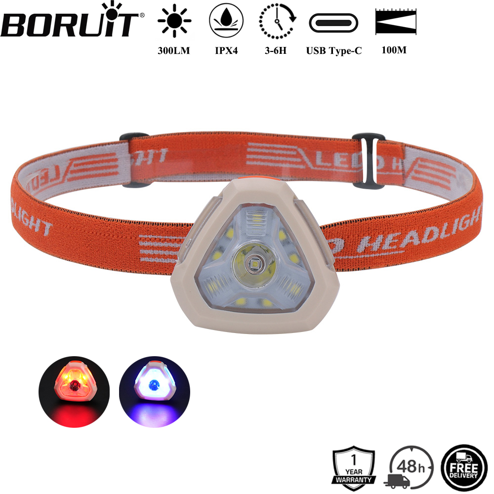 Aquatic Sports Hat - BORUiT 300LM Cap Clip LED Lampada