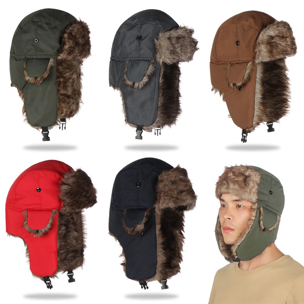 Aquatic Sports Hat - Uomo Inverno Trapper Aviator Trooper Paraorecchie