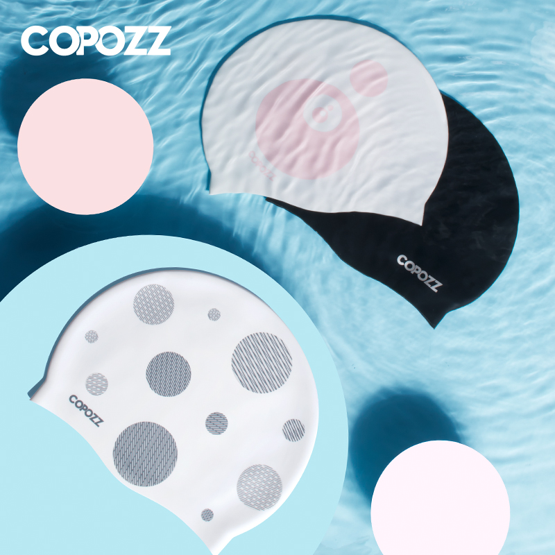 Aquatic Sports Hat - Copozz Gomma siliconica elastica Impermeabile Proteggi
